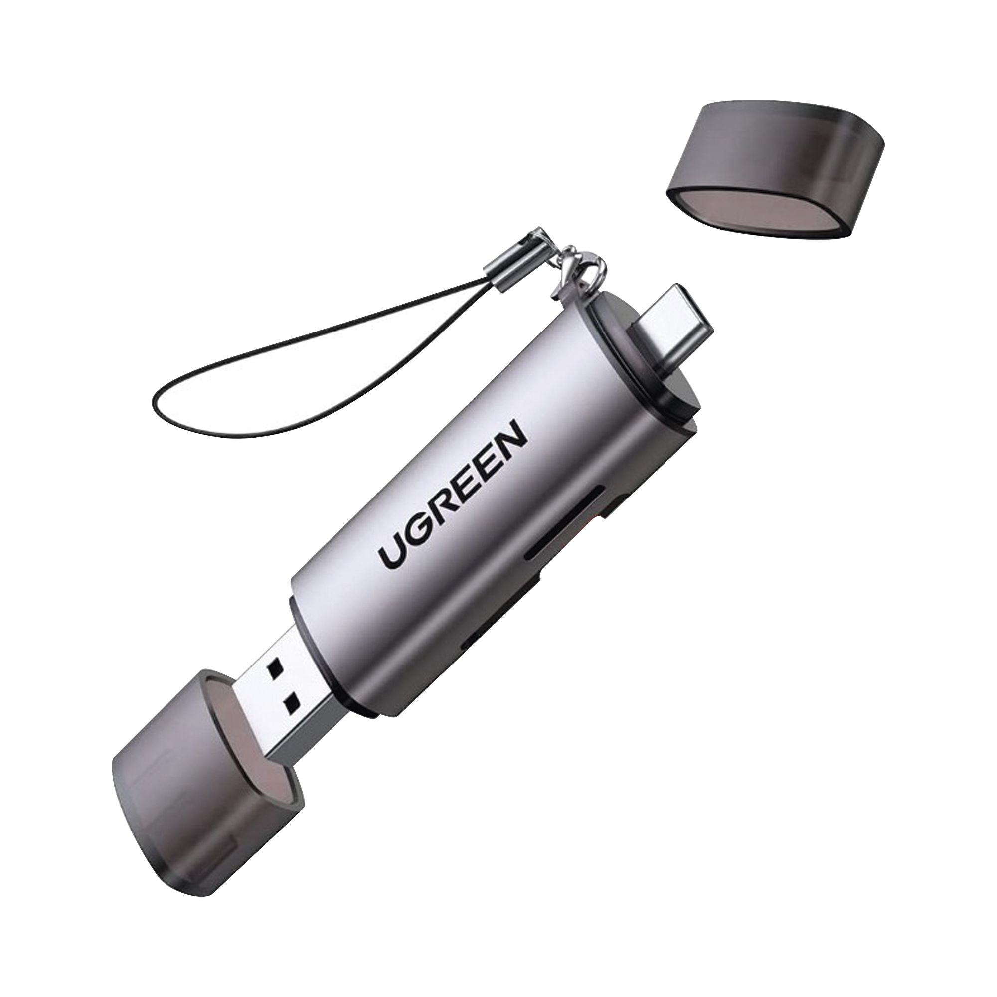 Lector de Tarjetas USB-C + USB-A a MicroSD (TF)/SD | OTG | USB-C 3.1 | 5Gbps | Soporta hasta 2TB | Soporta Windows/Mac OS/Linux/Android | Lectura de Tarjetas Simultánea | Caja de Aluminio | Llavero Anti-perdida. Lector de Tarjetas USB-C + USB-A a MicroSD (TF)/SD | OTG | USB-C 3.1 | 5Gbps | Soporta hasta 2TB | Soporta Windows/Mac OS/Linux/Android | Lectura de Tarjetas Simultánea | Caja de Aluminio | Llavero Anti-perdida.
